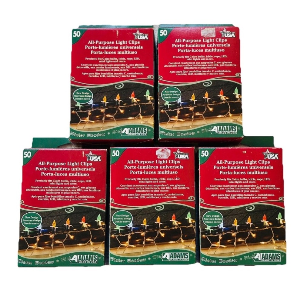50 Pack All-Purpose Light Clips Universels Lot Of 5